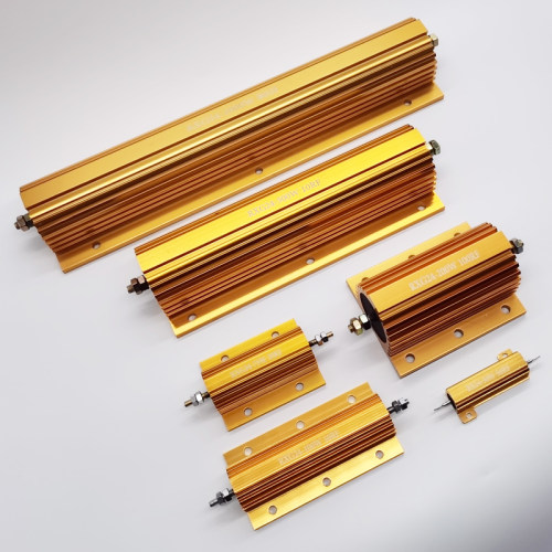 RXG24大功率电阻黄金铝壳电阻器限流预充50W100W200W300W500W瓦