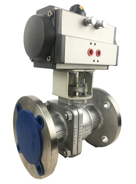 304不锈钢Q641F气动法兰球阀dn15 20 25 32 40 50 65 O型浮动球阀