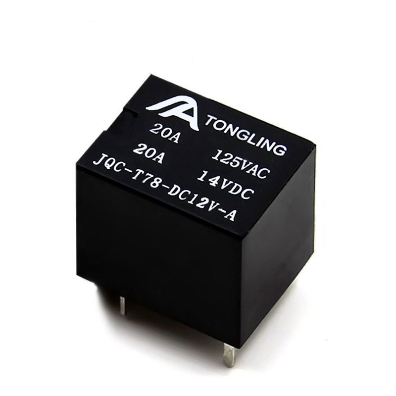 汽车继电器12v 5脚 4脚 sra 20A直流5V 9V 24VDC小型电磁T78