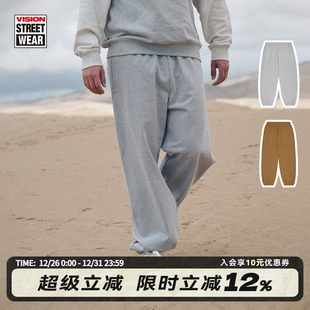 无侧缝束腿卫裤 街头宽松运动针织长裤 2色可选男女 美式 VISION官方