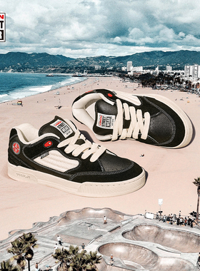 VISION官方  SAVVY经典黑白美式街头复古面包鞋运动男女滑板鞋