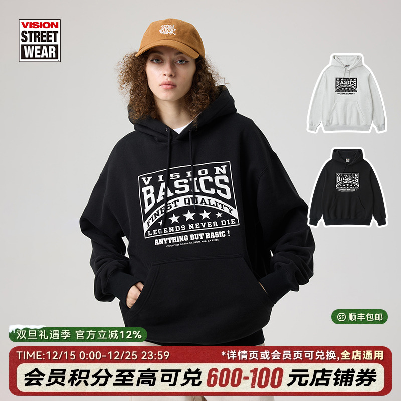 VISION宽松连帽卫衣