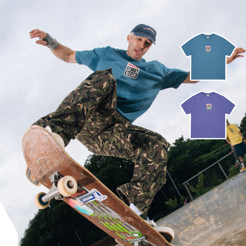 VISION官方   经典小BOXLOGO印花街头短袖圆领T恤男女春夏新款,运动服/休闲服装,运动T恤,淘宝优惠券,粉丝福利购,淘宝优惠卷