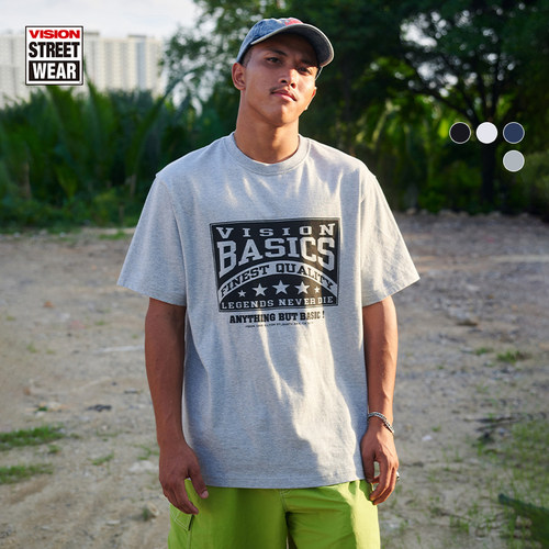 VISION提花条纹POLO衫