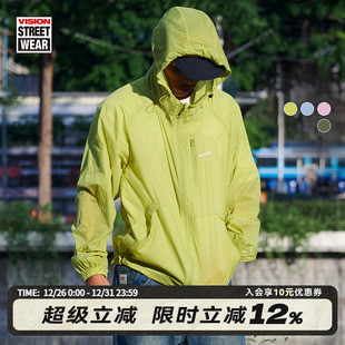 VISION官方 防紫外线皮肤衣男女 街头户外轻薄宽松防晒夹克UPF100