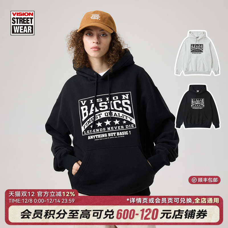 VISION宽松连帽卫衣