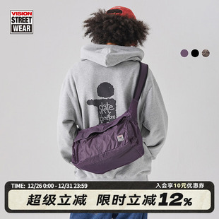 VISION官方 街头运动包尼龙折叠收纳斜挎包胸包防泼水