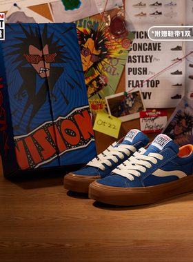 VISION官方  PSYCHO限定系列ASTLEY PRO宝石蓝低帮街头板鞋帆布鞋
