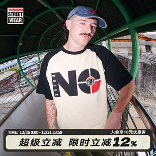 街头宽松圆领短袖 Rules美式 T恤男女 历史复刻系列No VISION官方