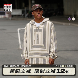 街头连帽卫衣男女 南美巴哈毛衫 VISION官方 墨西哥嬉皮士连帽罩衫