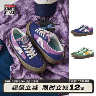 翻毛皮多色可选 街头运动休闲板鞋 VISION官方 STICK复古低帮帆布鞋