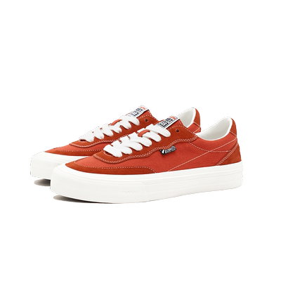 VISION官方  FLAT TOP西柚色低帮翻毛皮帆布鞋男女街头运动滑板鞋