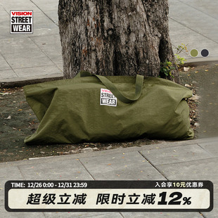 VISION官方 2色 街头复古尼龙牛津水洗大容量滑板收纳包25春季