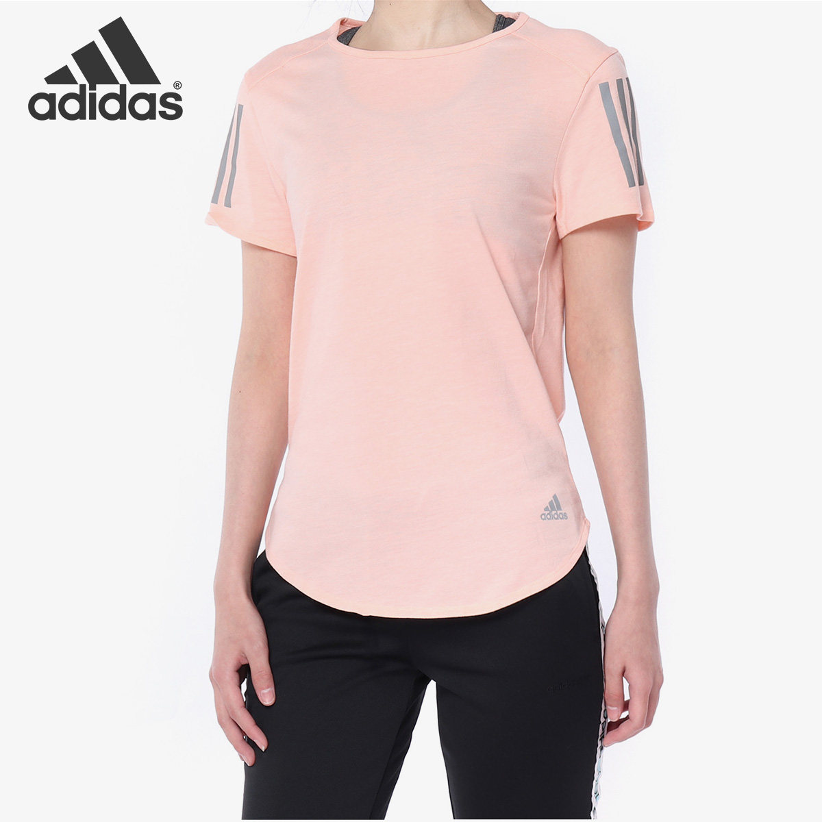 Adidas/阿迪达斯正品 新款女子短袖休闲运动宽松透气T恤DN9709