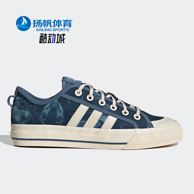 Adidas/阿迪达斯正品三叶草NIZZA RF男女同款帆布运动板鞋 GX4602-封面