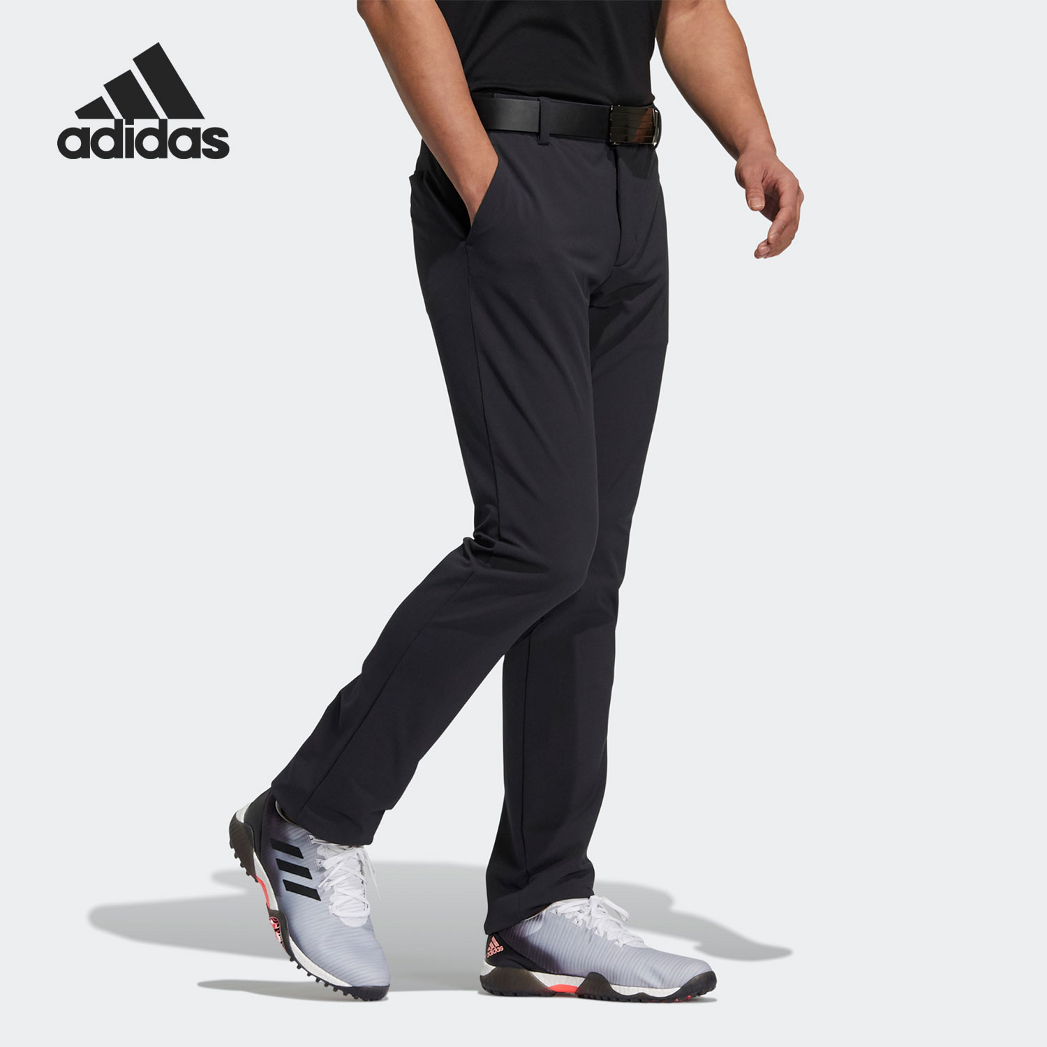 Adidas/阿迪达斯正品男子弹力时尚高尔夫训练运动长裤 GT3433-封面