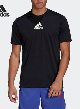 Adidas/阿迪达斯正品 新款男子健身训练运动短袖T恤 GM2126