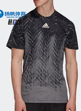 Adidas/阿迪达斯正品夏新款运动休闲男子圆领短袖T恤 GT7819