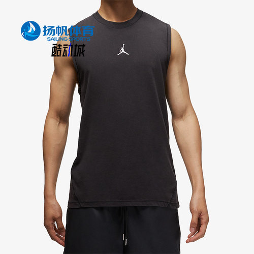 Nike/耐克正品Jordan夏季新款男子宽松跑步圆领无袖T恤DM1828-010
