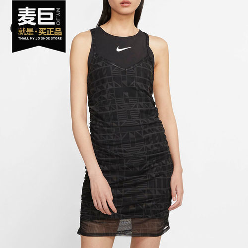 耐克女子假两件运动连衣裙