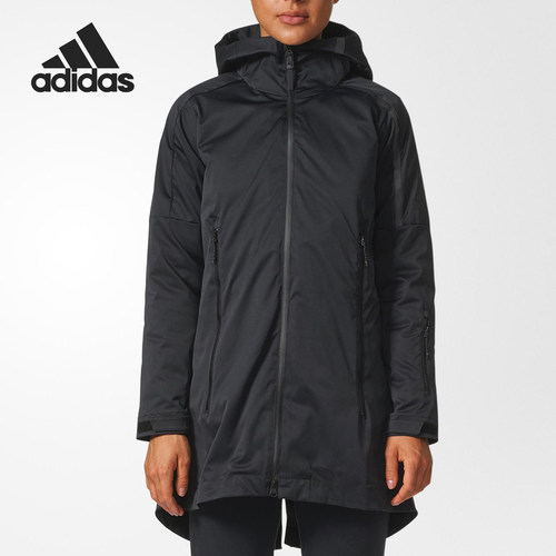 Adidas/阿迪达斯女子连帽羽绒服