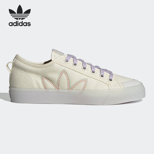 男女低帮帆布鞋 Adidas 阿迪达斯正品 三叶草NIZZA GX2731 板鞋