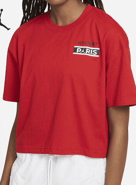 Nike/耐克正品新款巴黎圣日耳曼女子休闲短袖T恤 DC0458-657