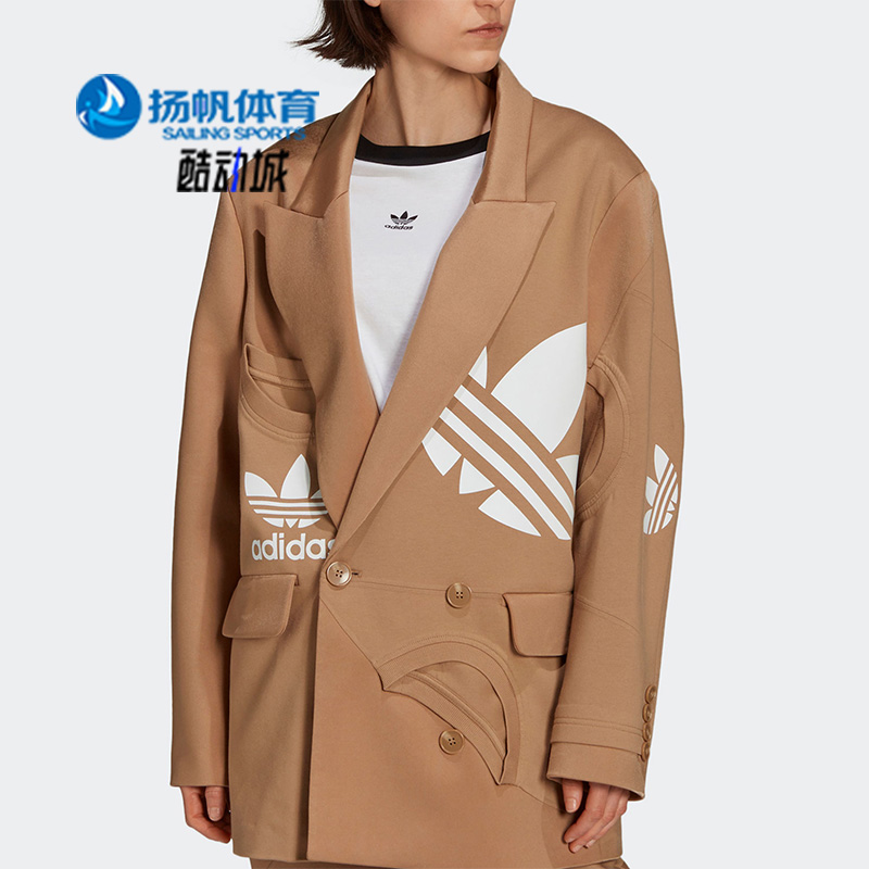 阿迪达斯正品女子休闲运动外套