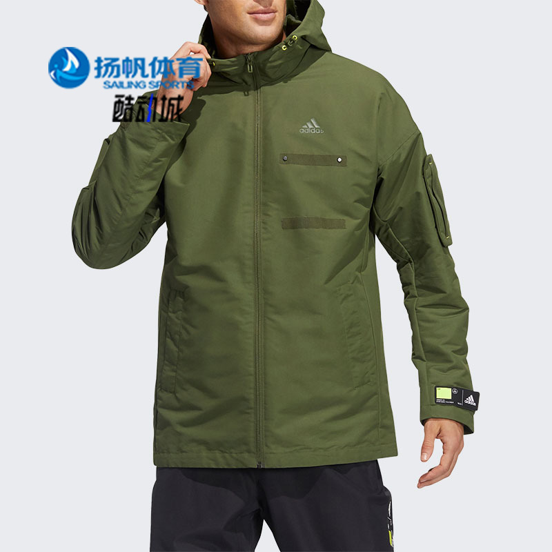 阿迪达斯男子训练连帽夹克外套
