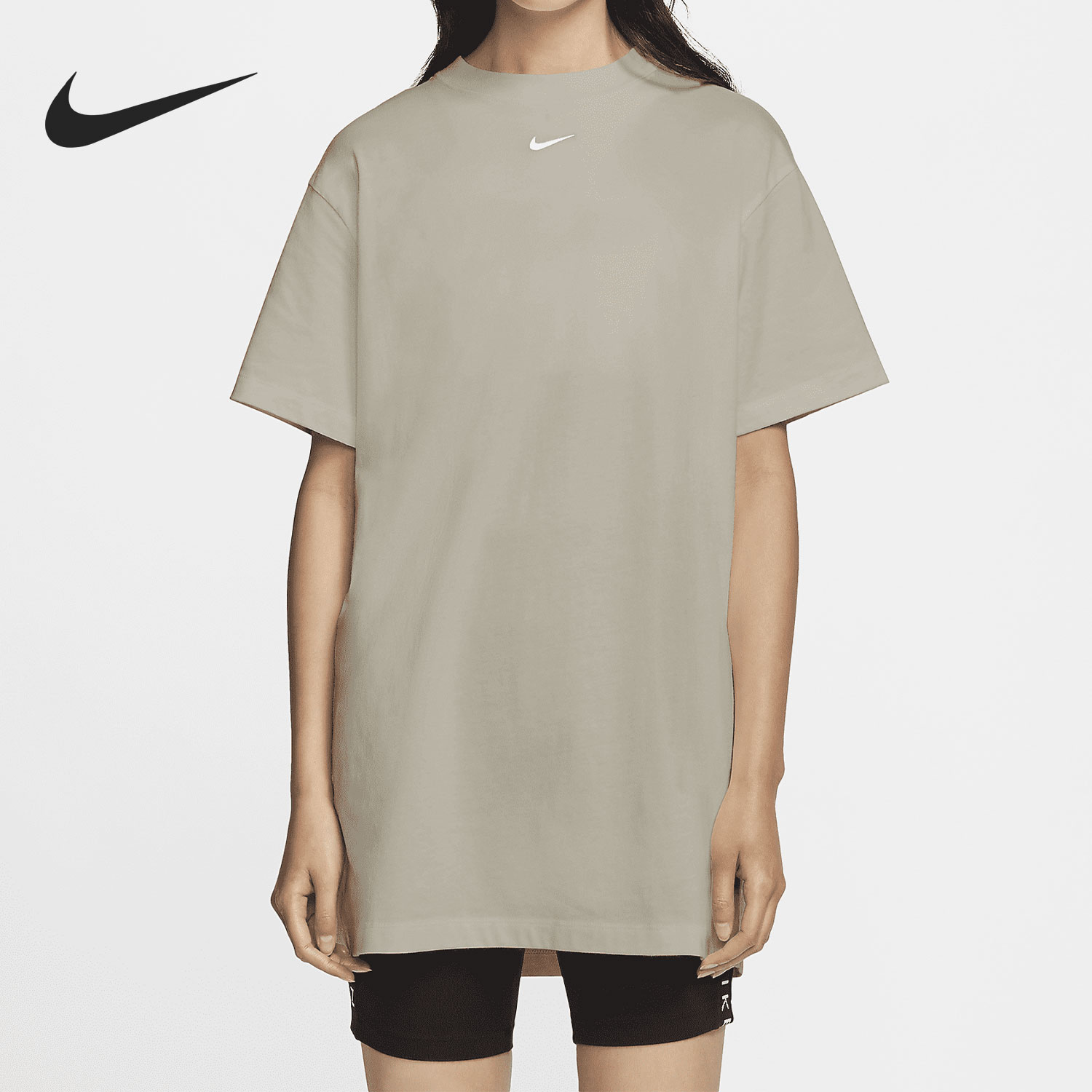 Nike/耐克正品女子简约宽松圆领短袖运动连衣裙 CJ2243-236