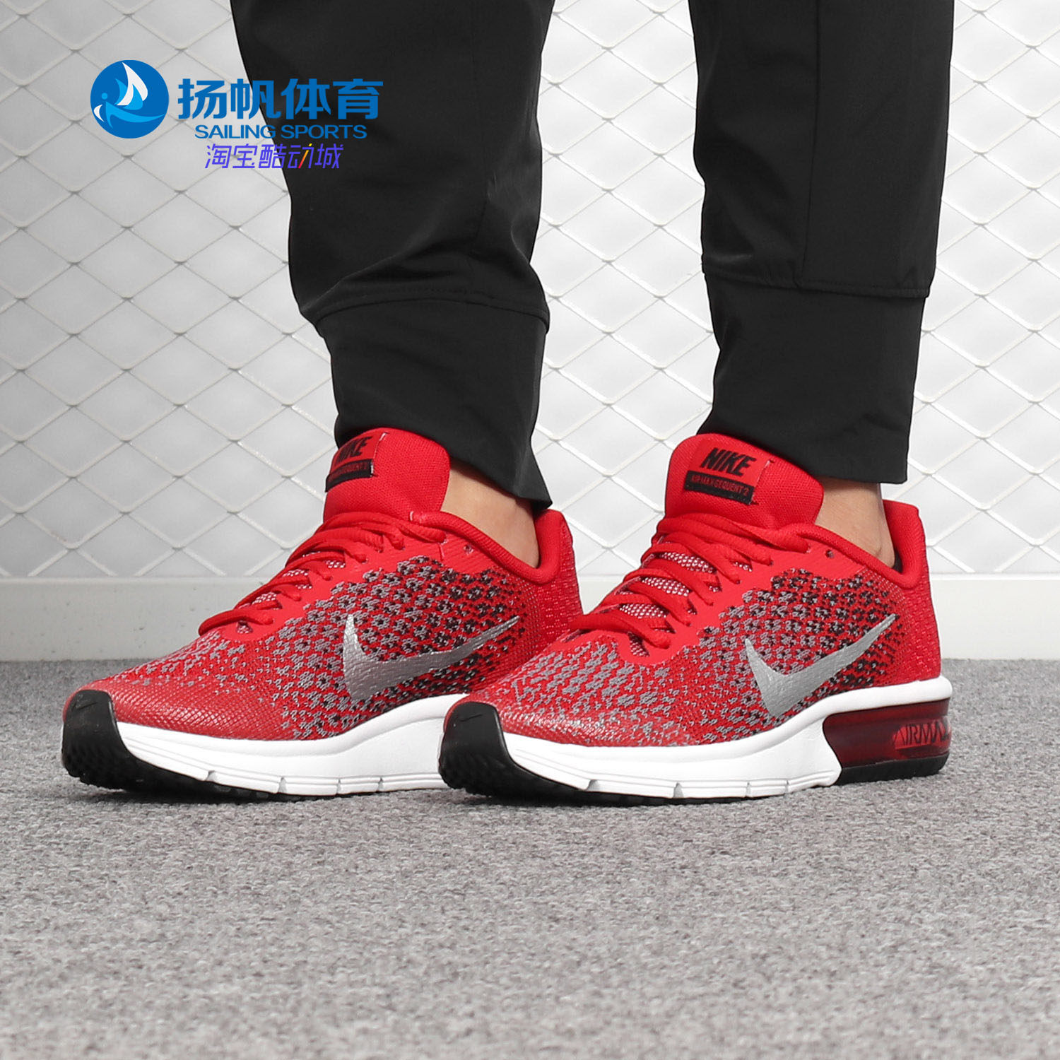 Nike/耐克正品春夏AIR MAXSEQUENT中大童跑步鞋气垫鞋 869993