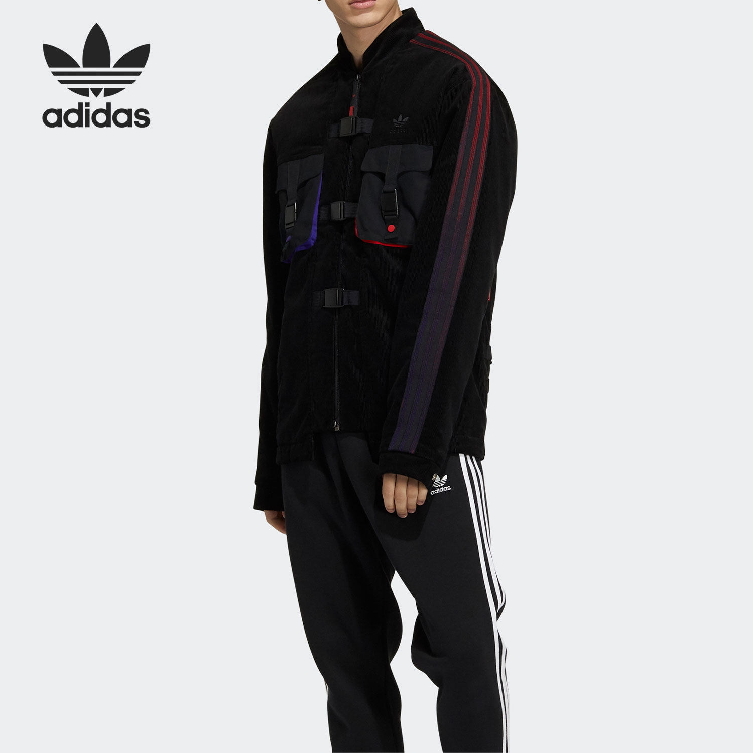 Adidas/阿迪达斯正品三叶草 CNY Coach Jk t男子运动棉服 GN5444