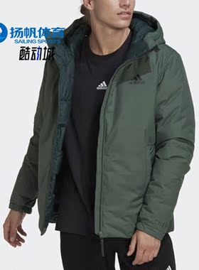 Adidas/阿迪达斯正品冬季新款男子运动保暖连帽羽绒服HG6014