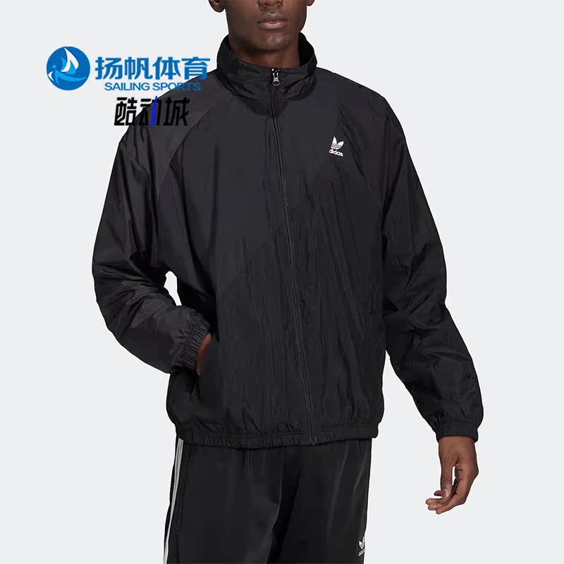 阿迪达斯三叶草男子运动立领夹克