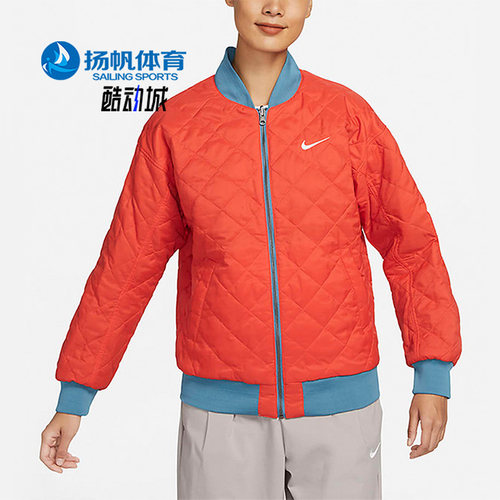 耐克正品女子运动休闲双面穿外套