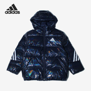 潮流运动保暖羽绒服 Adidas 阿迪达斯正品 休闲大童时尚 H45023