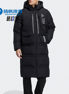 Adidas/阿迪达斯正品户外休闲男女时尚运动抗风保暖羽绒服 H13853