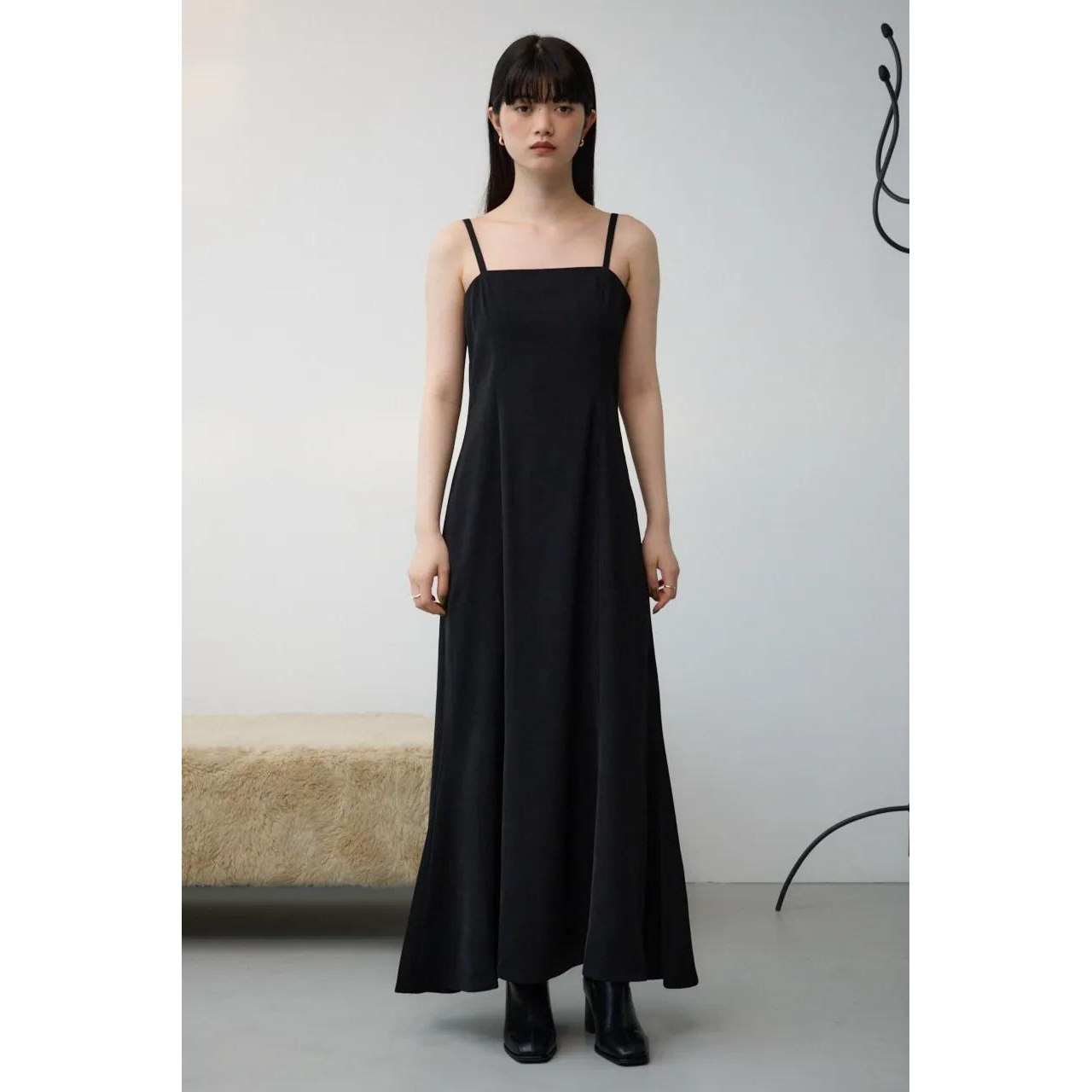 D140124日单新款隐形拉链后松紧显瘦A字裙女可调节气质优雅吊带裙,女装/女士精品,连衣裙,淘宝优惠券,粉丝福利购,淘宝优惠卷