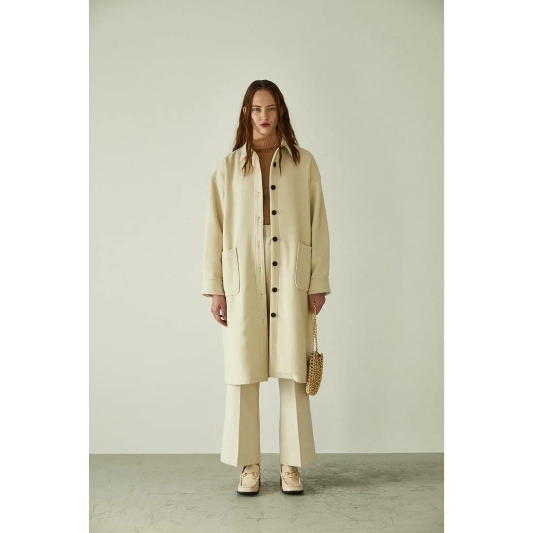 D02046日单秋冬款贵牌1.1W+猫西单排扣宽松女气质中长款呢子外套