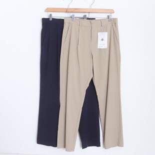 女休闲通勤哈伦裤 D06093日单新款 客供速干料日系简洁松紧高腰长裤