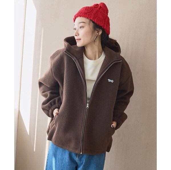 coen。新款加厚小狐狸连帽保暖呢子夹克外套咖色M码