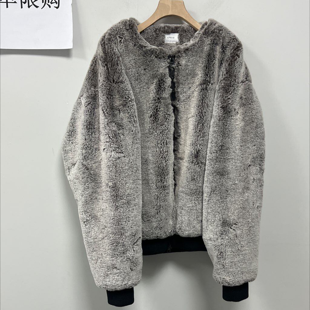 471,Chi_ca加厚仿皮草毛毛外套,