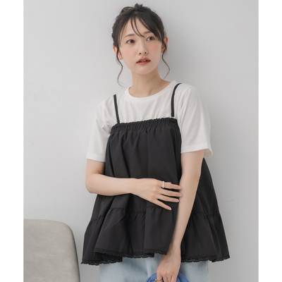 B07099日单夏季新款甜美日系弹力松紧多种穿法女2Way肩带可拆吊带