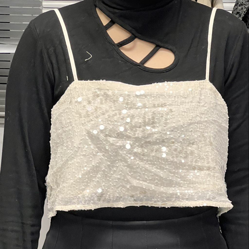 351，38码，叠穿亮片吊带