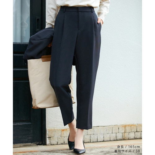 A08091日单客供料新款挂扣松紧高腰显瘦长裤女简洁气质垂感哈伦裤