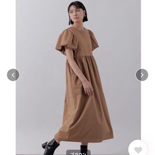 340，li mue. 12980日元 均码 卡其色连衣裙