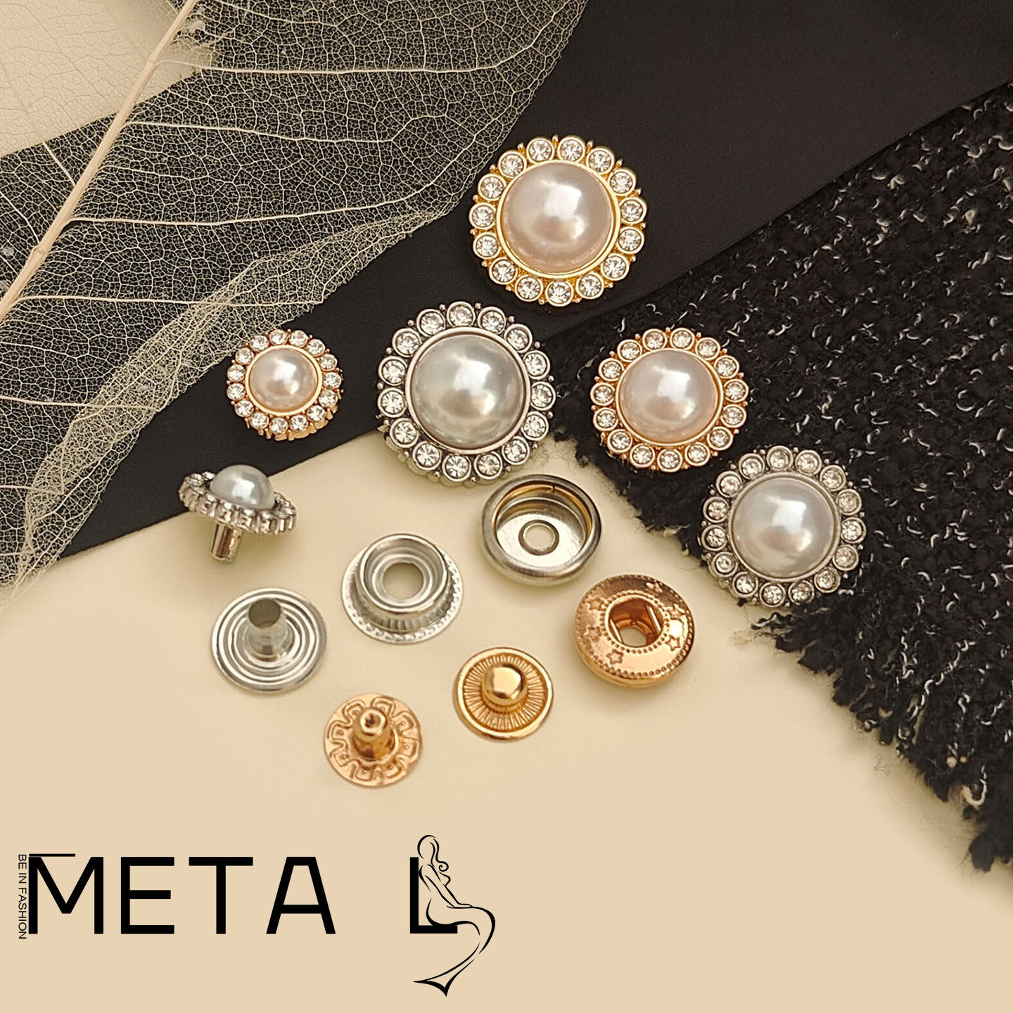 小香风镶钻珍珠金属四合扣服装箱包鞋子按扣儿童子母扣宠物装饰扣,居家布艺,纽扣,淘宝优惠券,粉丝福利购,淘宝优惠卷