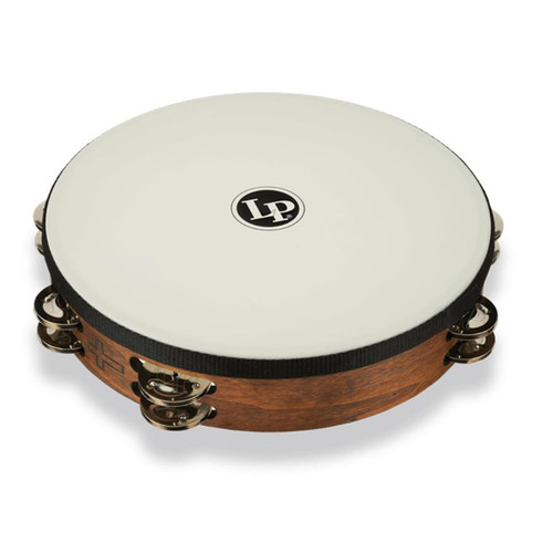 铃鼓合成皮美国LP316 Tambourine专业打击乐器10英寸双排钢铃