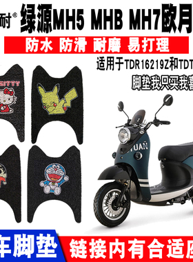 适用绿源MH5欧月LY800DQT-5电动车脚垫LY1500DT-13欧典LY1200DT-3