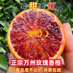 重庆血橙万州玫瑰香橙当季新鲜水果四川长寿红心塔罗科雪橙子10斤